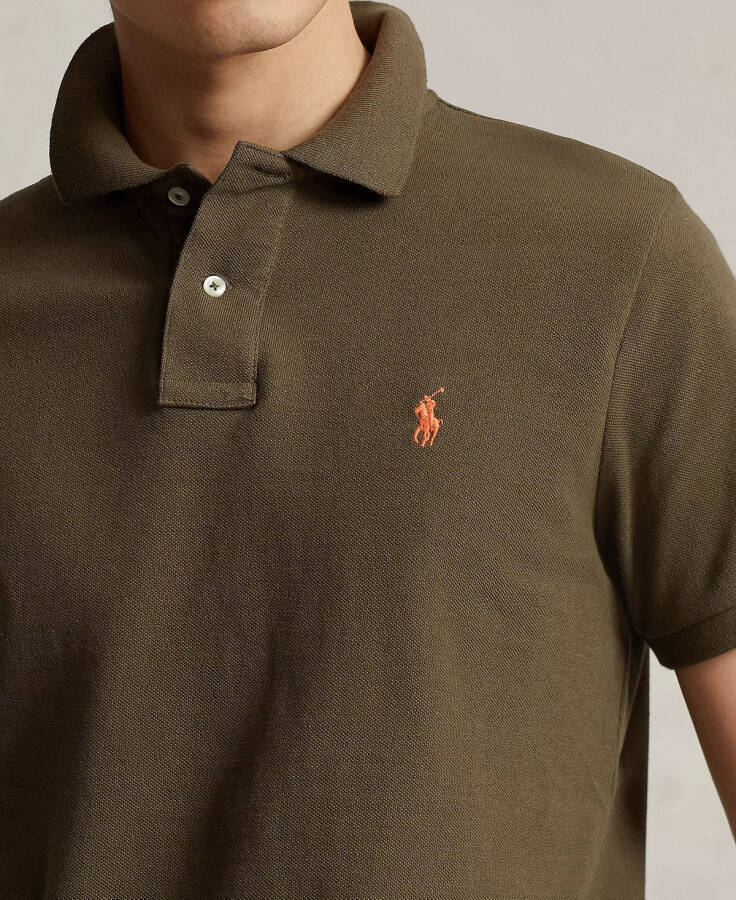 Erkek Özel Slim Fit File Polo Şapka Zeytin Yeşili - 3