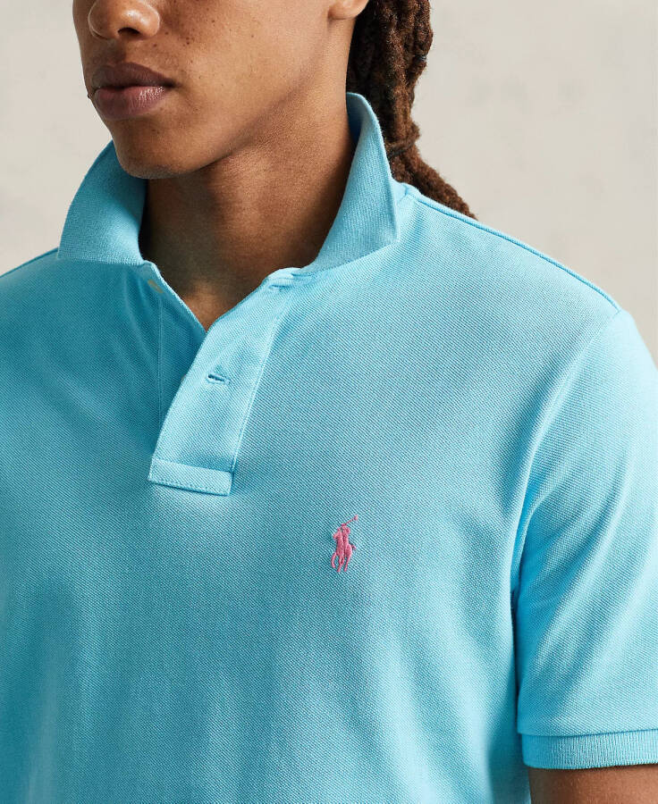 Erkek Özel Slim Fit Örgü Polo Cabana Mavi - 3