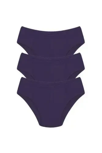 Erkek Pamuk 3lü Saks Slip 40129 - 1