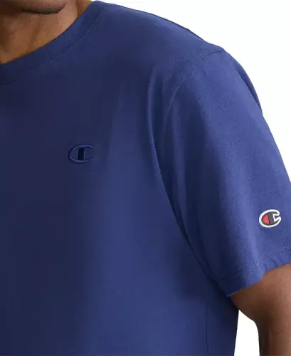 Men's Cotton Short-Sleeve T-Shirt - Navy - CHAMPION (1)