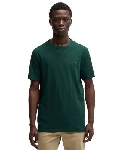 Erkek Pamuklu Jüsey Normal Kesim T-Shirt - Açık Yeşil 