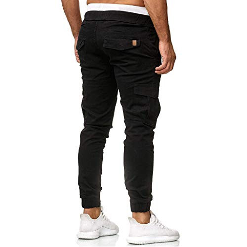 Erkek Pamuklu Kargo Pantolon Jogger, Erkekler İçin Kargo Pantolon, Erkek Kamuflaj Eşofman, Geniş Paça Jogger, Erkek Kırmızı Track Pantolon - 5