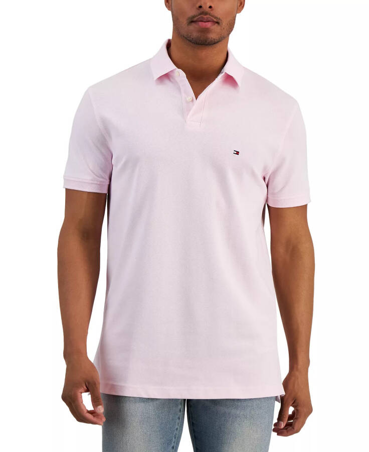 Erkek Pamuklu Klasik Fit 1985 Polo Açık Pembe - 1