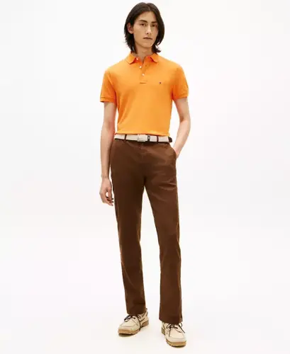Erkek Pamuklu Klasik Kesim 1985 Polo Tişört - Turuncu Lale - TOMMY HILFIGER (1)
