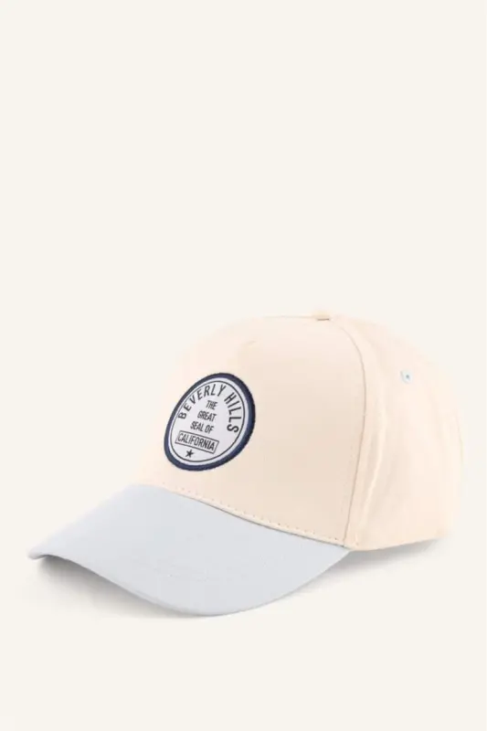 Erkek Renk Bloklu Pamuklu Cap Şapka-Mint - 2