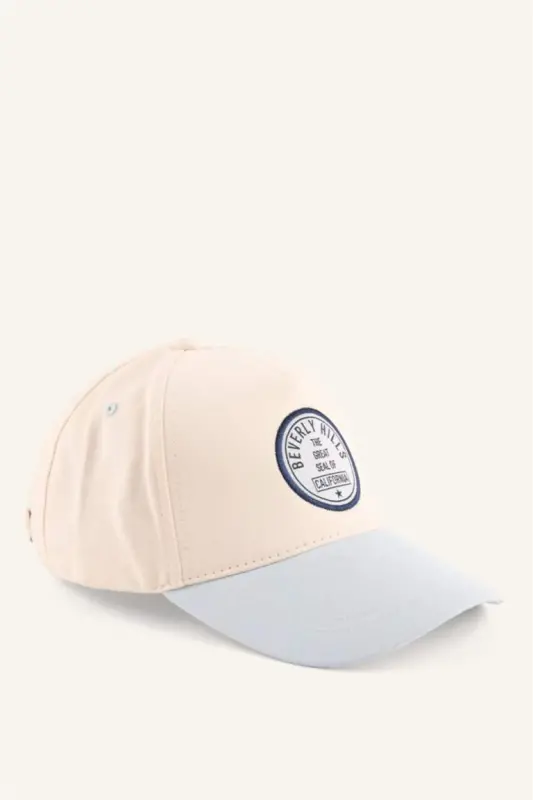 Erkek Renk Bloklu Pamuklu Cap Şapka-Mint - 3