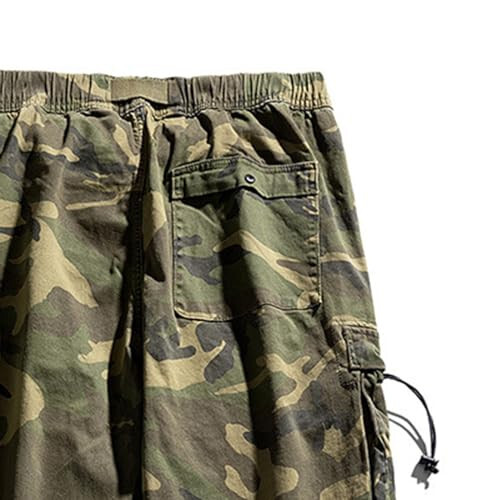 Erkek Pantolon Trendi Kamuflaj Jogger Pantolon Erkek Salopet Kargo Pantolon Açık Hava Yürüyüş Tırmanış Pantolonu Dayanıklı Çok Cepli - 4