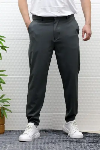 Erkek Pantolon Yazlık Paraşüt Kumaş Full Likralı-Antrasit - 3
