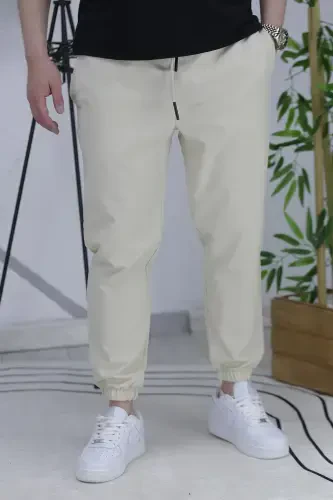 Erkek Paraşüt Jogger Pantolon11-Bej - WAFRA (1)