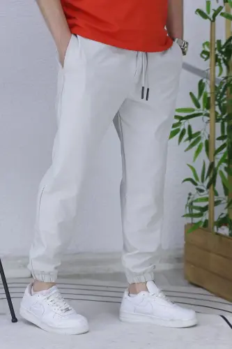Erkek Paraşüt Jogger Pantolon11-Gri - 3