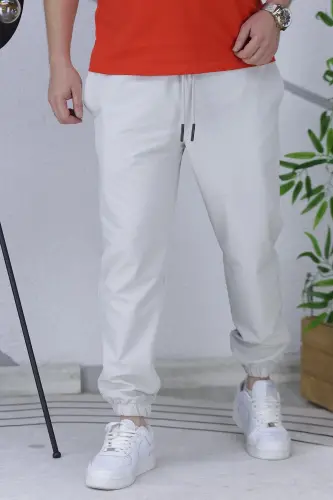 Erkek Paraşüt Jogger Pantolon11-Gri - 4