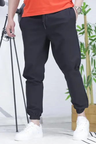 Erkek Paraşüt Jogger Pantolon11-Siyah 