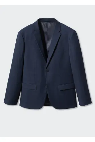 Erkek Parlak Mavi Ceket-Parlak Mavi - 3