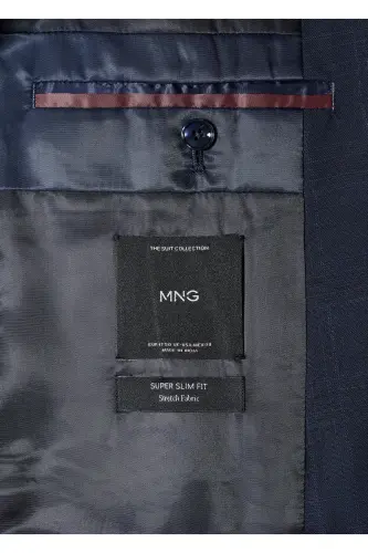 Erkek Parlak Mavi Ceket-Parlak Mavi - 7