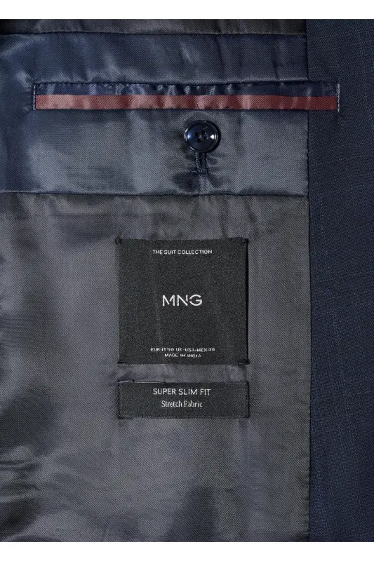 Erkek Parlak Mavi Ceket-Parlak Mavi - 7