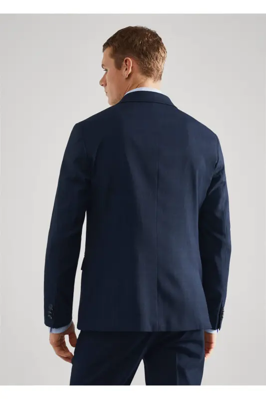 Erkek Parlak Mavi Ceket-Parlak Mavi - 9