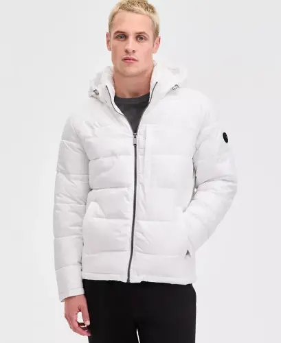 Men's Puffer Jacket - White 
