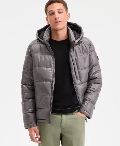 Men's Puffer Jacket - Smoke 
