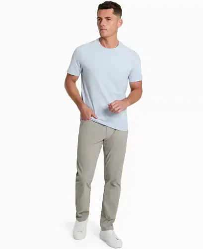 Men's Performance Crewneck T-Shirt-Light Blue - KENNETH COLE (1)