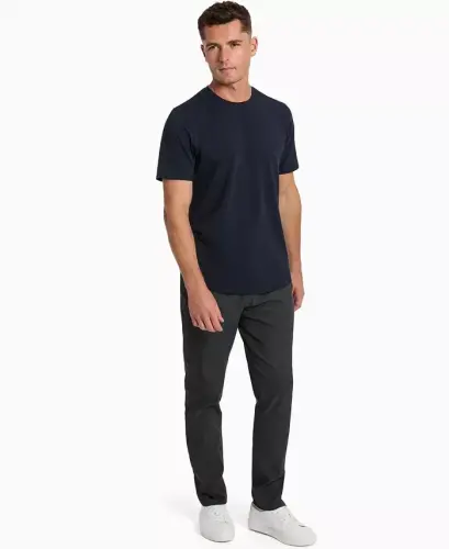 Erkek Performans Bisiklet Yakalı Tişört-Lacivert - KENNETH COLE (1)