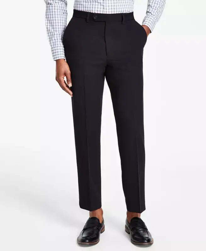 Men's Performance Stretch Modern-Fit Dress Pant - Black - 2