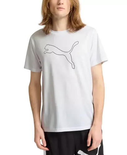 Men's Performance Cat Logo Graphic Training T-Shirt - White 