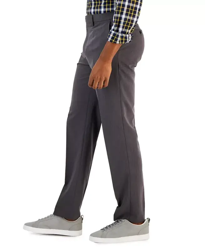 Men's Performance Stretch Modern-Fit Dress Pant - Mid Gray - 4
