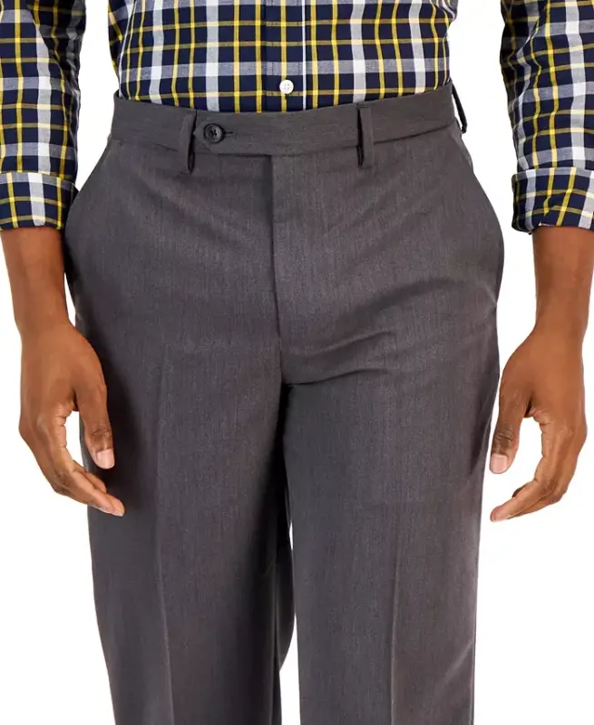 Men's Performance Stretch Modern-Fit Dress Pant - Mid Gray - 5