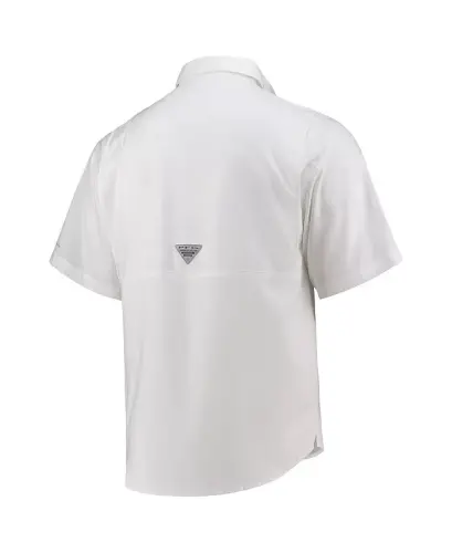 Men's PFG White Dallas Cowboys Tamiami Omni-Shade Button-Down Shirt - White - 4