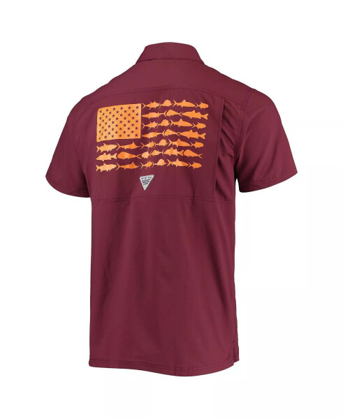 Erkek PFG Bordo Virginia Tech Hokies Slack Tide Kamp Gömlek Bordo - 4