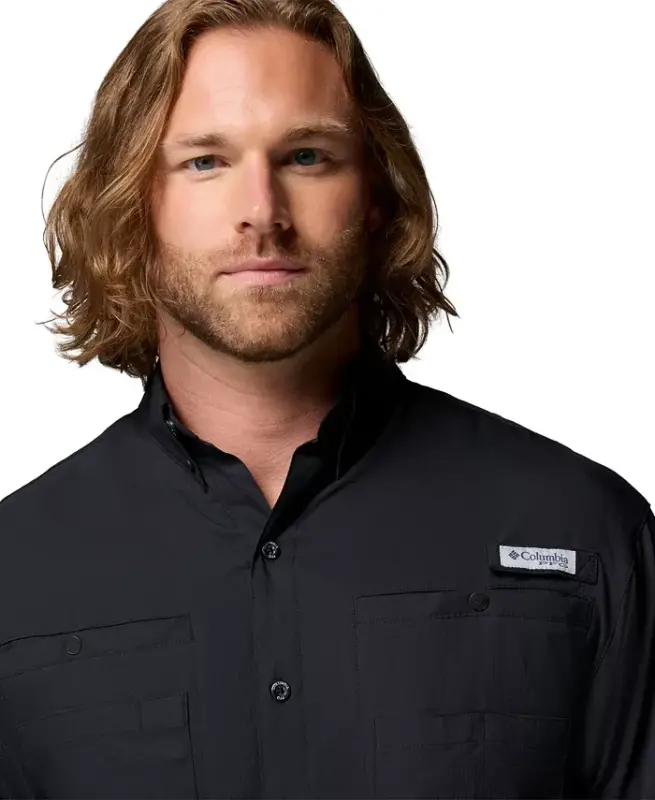 Men's PFG Tamiami II Long-Sleeve Shirt - Black - 5