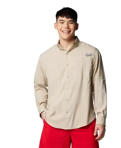 Men's PFG Tamiami II Long-Sleeve Shirt - Fossil 