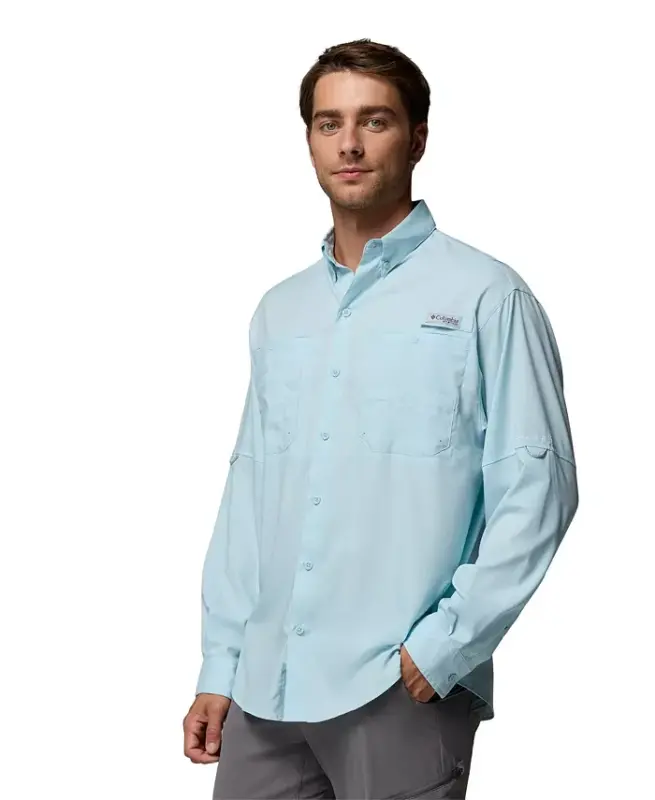 Men's Performance Fishing Gear Tamiami II Long-Sleeve Shirt - Marine Lig - 3