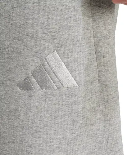 Men's Fleece Tapered Pants - Gray heather, Black - ADIDAS (1)