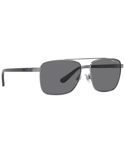 Men's Polarized Sunglasses, PH3137 - SHINY GUNMETAL/POLAR GREY - 3