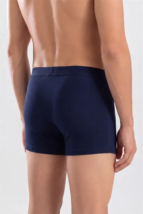 Erkek Premium Bambu Lacivert Boxer 6'lı Hediye Kutulu Damat Bohçası ve Çeyiz Seti - 4
