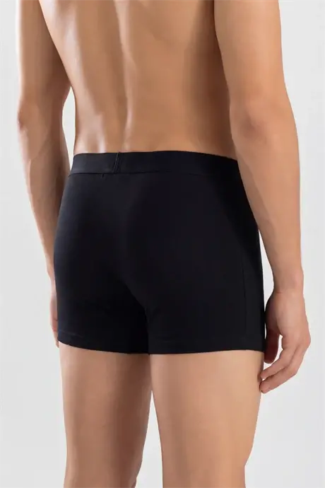Erkek Premium Bambu Siyah Boxer 6'lı Hediye Kutulu Damat Bohçası ve Çeyiz Seti - 4