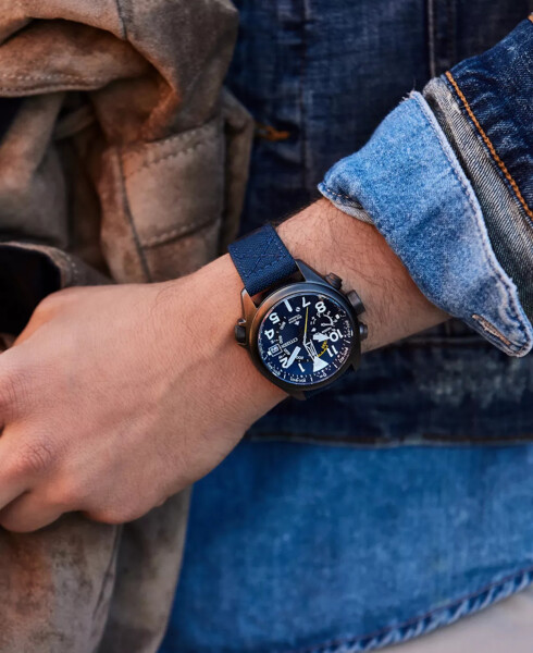 Erkek Promaster Land Eco-Drive Navy Naylon Kordonlu Saat 47mm Navy - 4