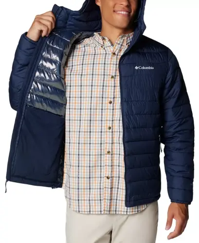 Men's Powder Lite II Hooded Jacket - Collegiate Navy - 3