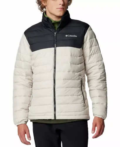 Men's Powder Lite II Puffer Jacket-Dark Stone, Black - 1
