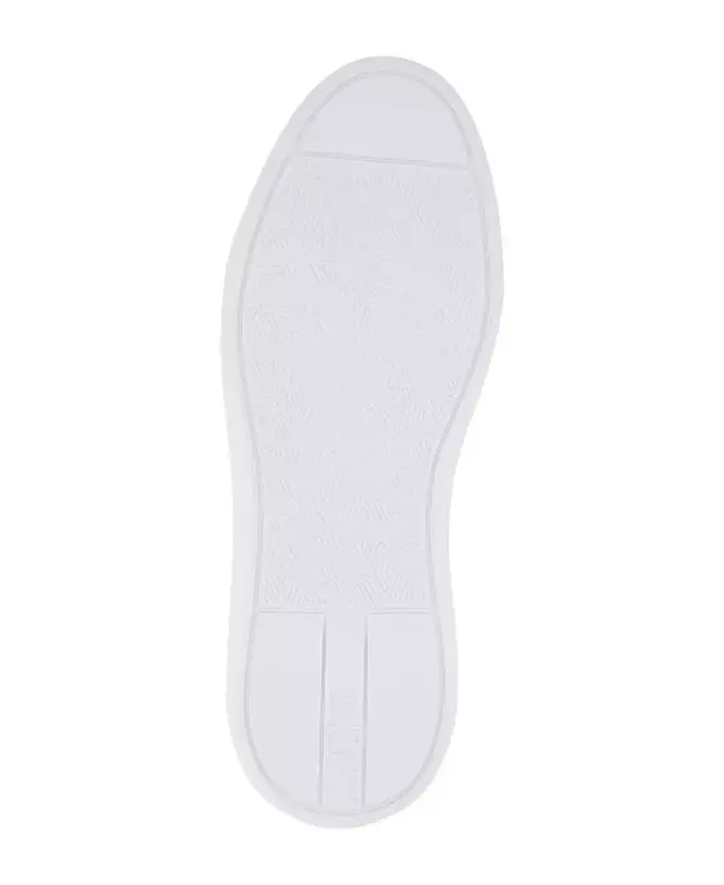 Men's Smooth Leather Sneakers - White - 5