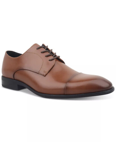 Men's Quinn Cap-Toe Oxford Dress Shoe, Created for Modazone - Tan - 5
