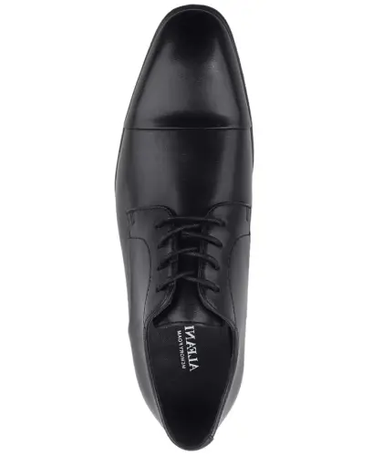 Men's Quinn Cap-Toe Oxford Dress Shoe, Created for Modazone - Black - 3