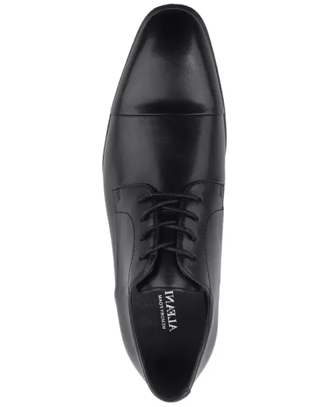 Men's Quinn Cap-Toe Oxford Dress Shoe, Created for Modazone - Black - 3