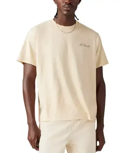 Men's Relaxed-Fit Logo Graphic T-Shirts-Bleached Sand - Levi's (1)