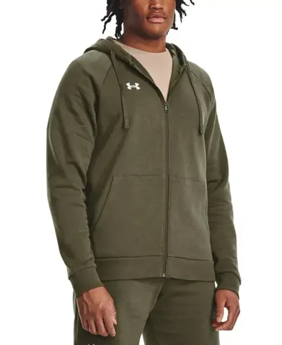 Men's Rival Full-Zip Fleece Hoodie - Marine OD Green - 1