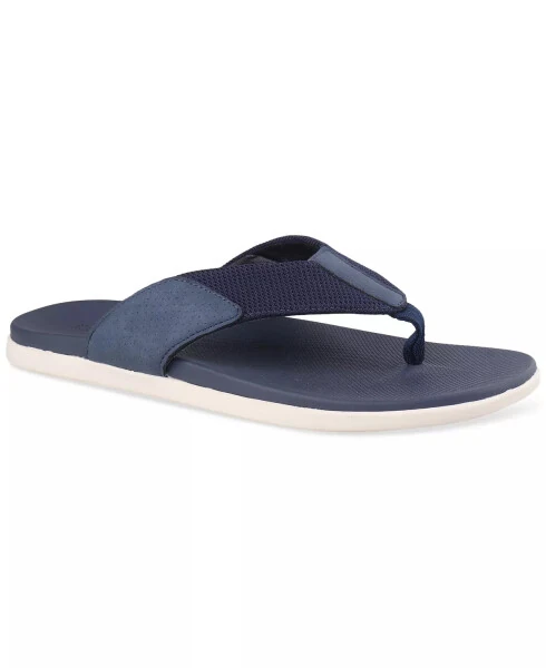 Men's Ralstonn Slip-On Thong Sandals, Exclusively at Modazone-Crisp Navy - CLUB ROOM