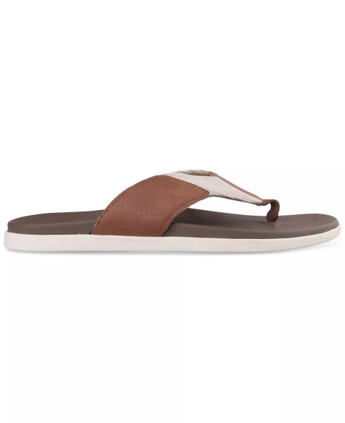 Men's Ralstonn Slip-On Thong Sandals, Exclusively at Modazone-Hummus - CLUB ROOM (1)
