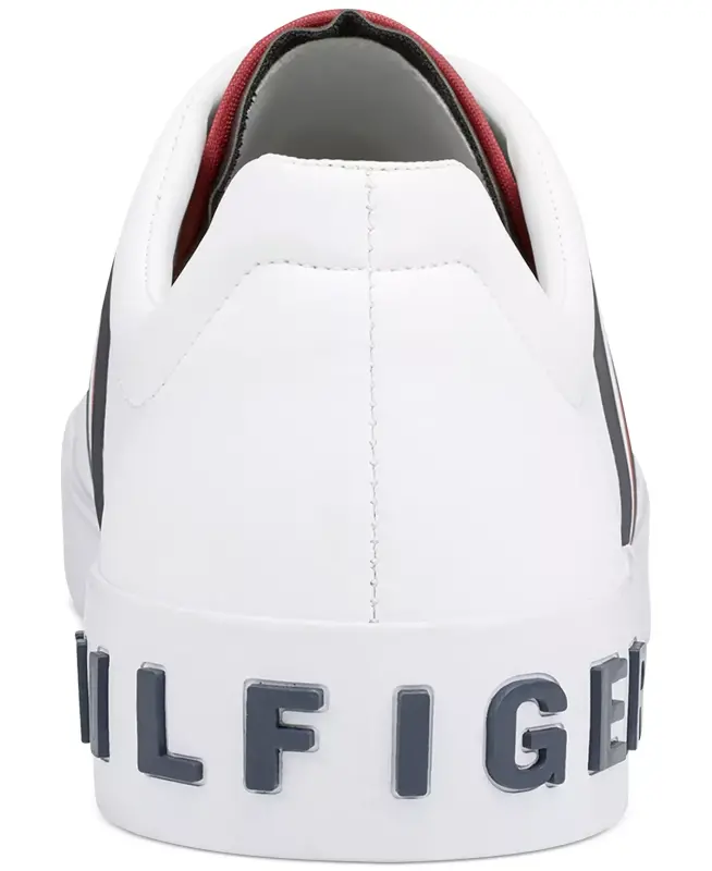 Men's Ramus Stripe Lace-Up Sneakers - White Multi - 8