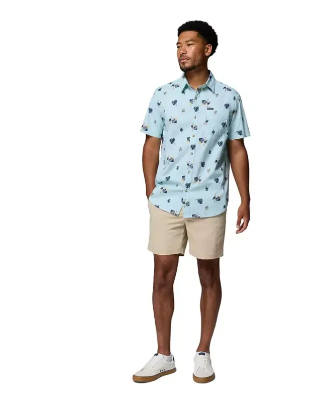 Men's Rapid Rivers Printed Shirt - MARINE LIG - 4